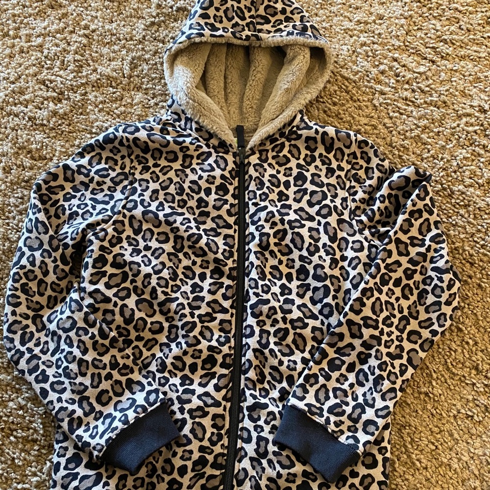 Girls Leopard Jacket sz14